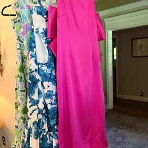 ANTONIO MELANI Pink One Shoulder Gown
